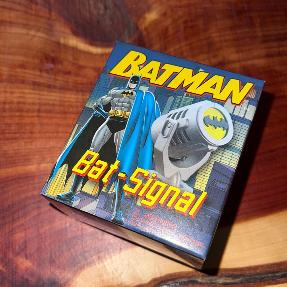 Batman Bat Signal and book